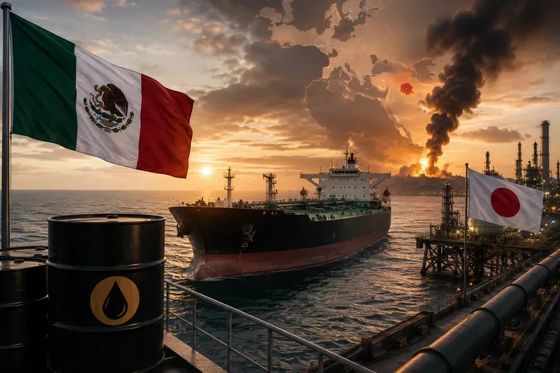 México enviará un millón de barriles de petróleo a Japón por primera vez desde el conflicto con Irán