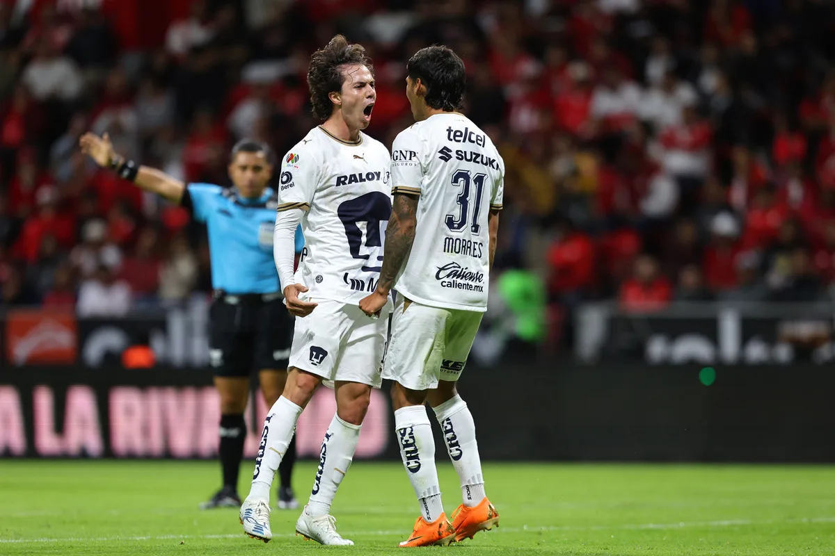 Pumas remonta al Toluca en el Nemesio Diez y consigue su primer triunfo del Apertura 2026