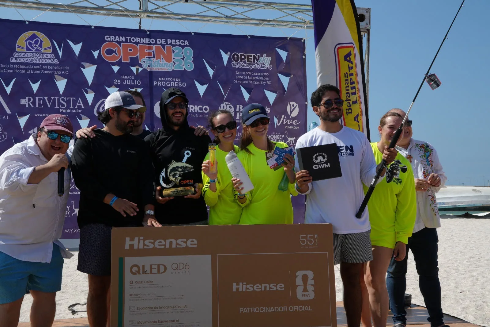 OPEN FISHING reúne a pescadores y familias en Progreso para apoyar al albergue El Buen Samaritano