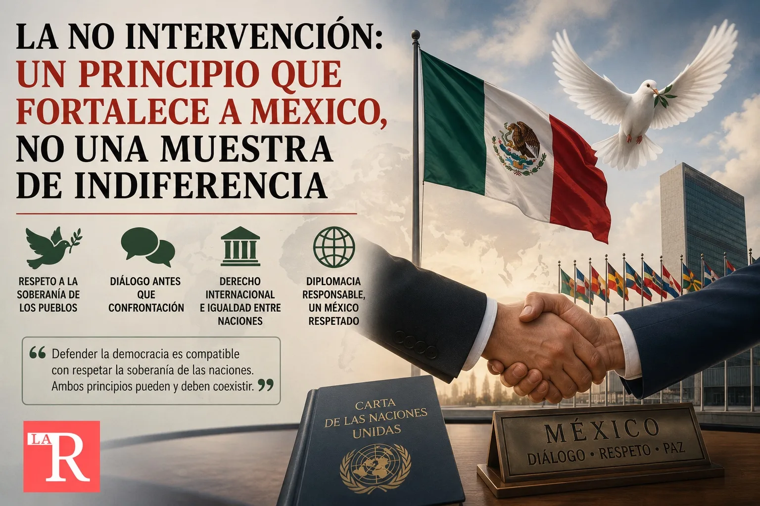 La no intervención: un principio que fortalece a México, no una muestra de indiferencia