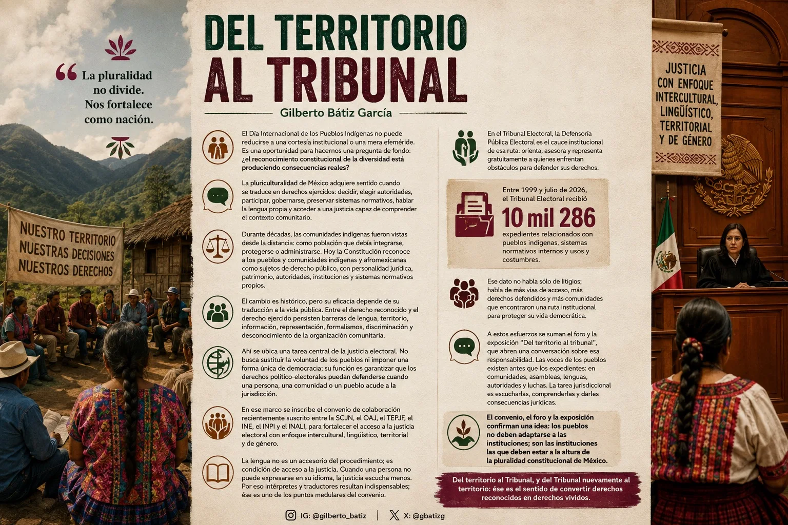 Del territorio al tribunal
