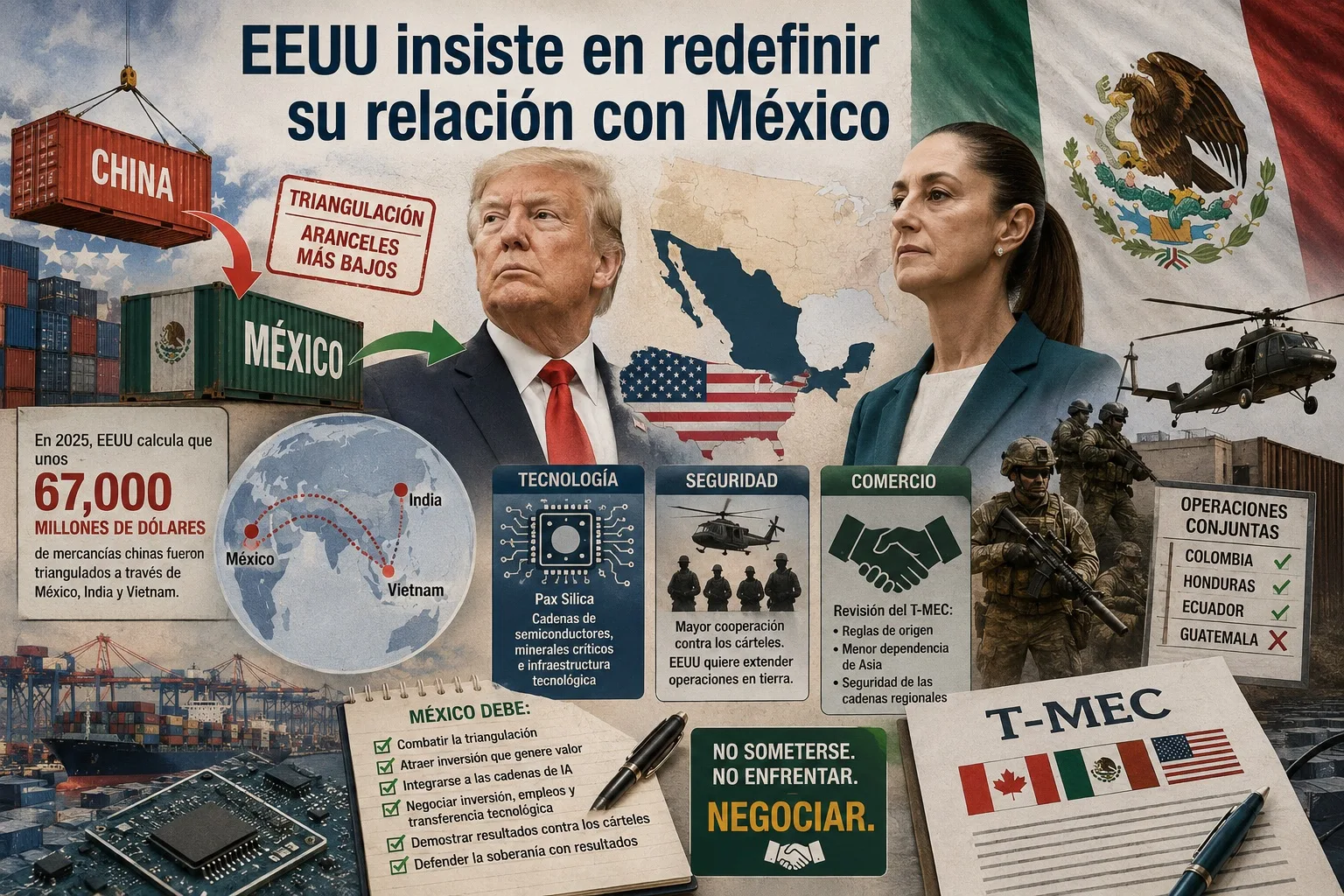 EEUU insiste en redefinir su relación con México
