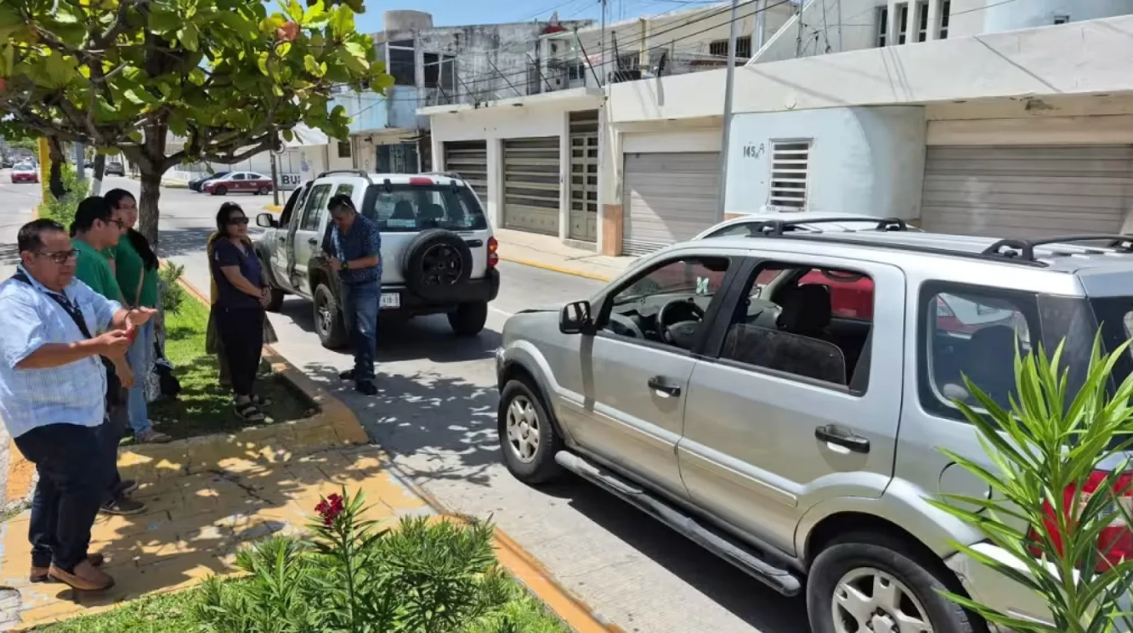 Choques simultáneos paralizan la circulación en la colonia Pallas