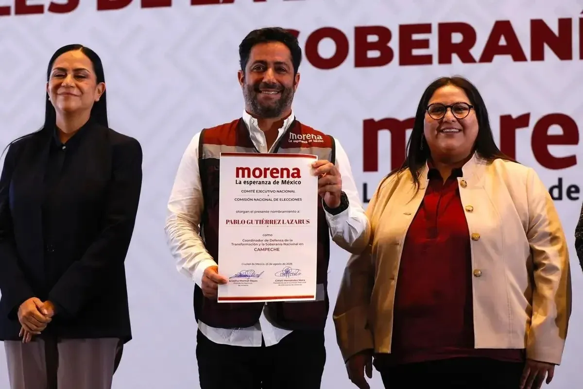Pablo Gutiérrez Lazarus queda al frente de Morena en Campeche rumbo a 2027