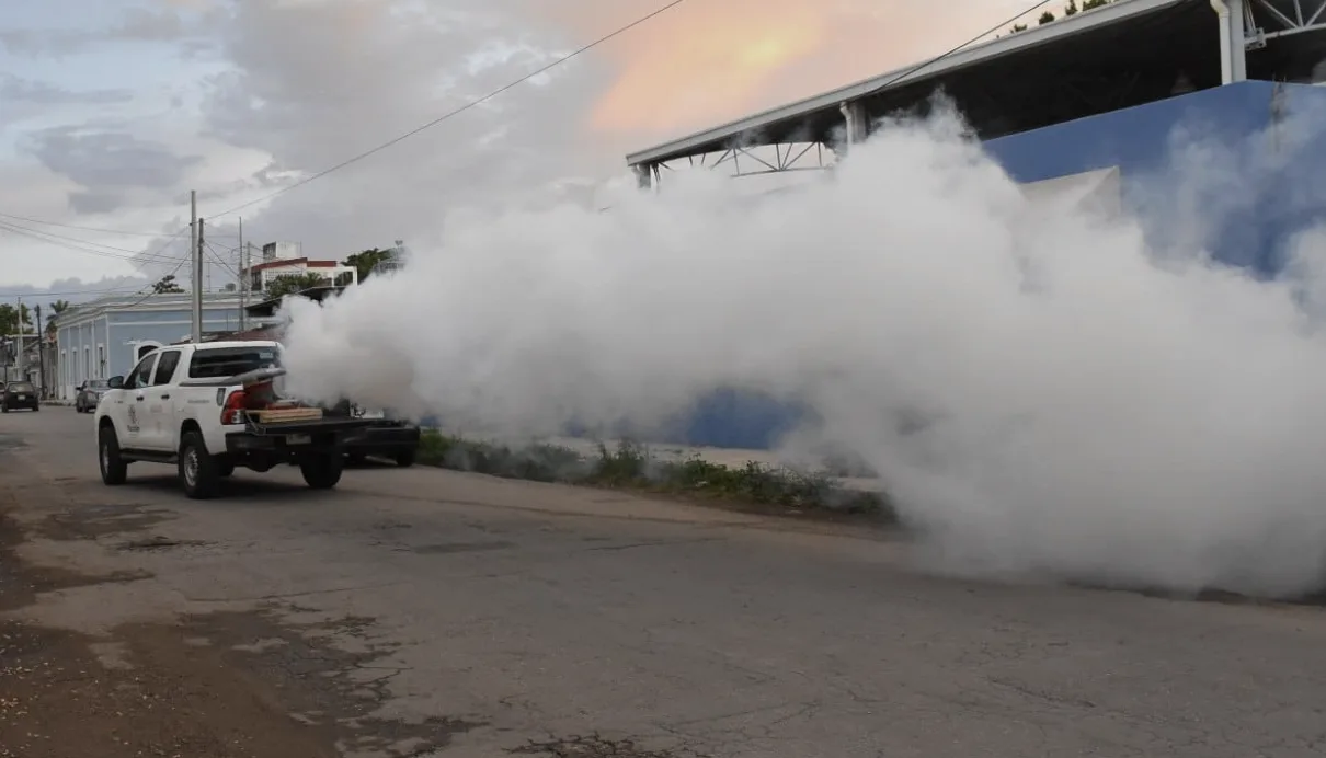 Aprovechan receso escolar en Tizimín para fumigar planteles contra el mosquito transmisor