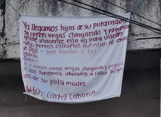 Narcomantas aparecen en Hecelchakán, Tenabo y Hopelchén en un mismo fin de semana