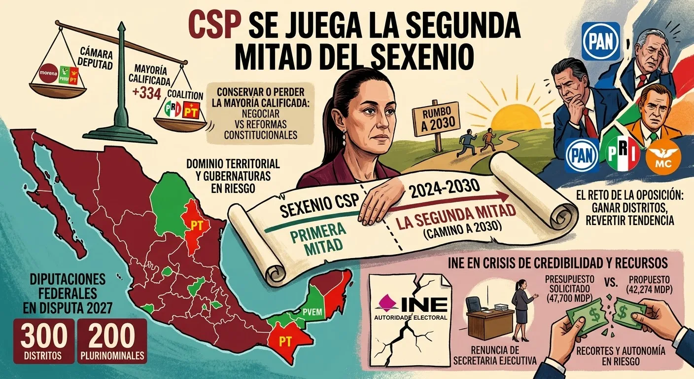 CSP se juega la segunda mitad del sexenio