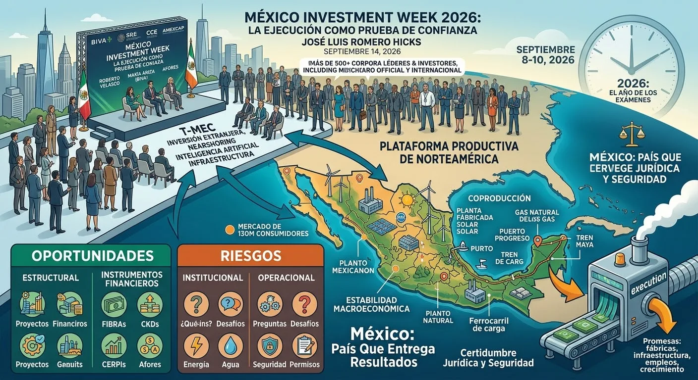 Mexico Investment Week 2026: la ejecución como prueba de confianza