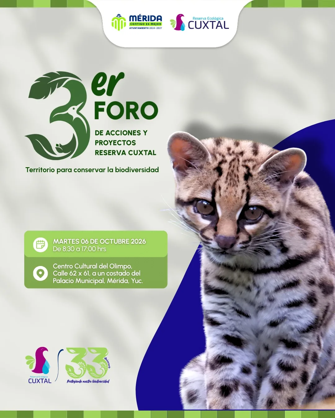 Reserva Cuxtal realizará el 3er Foro de Acciones y Proyectos “Territorio para conservar la biodiversidad”
