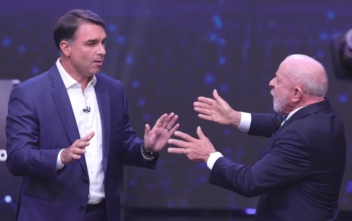 Lula y Flávio Bolsonaro chocan en un debate marcado por acusaciones y propuestas pendientes