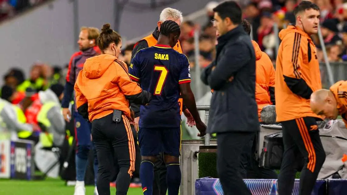 Arsenal en alerta: Arteta teme lo peor por la lesión de Bukayo Saka