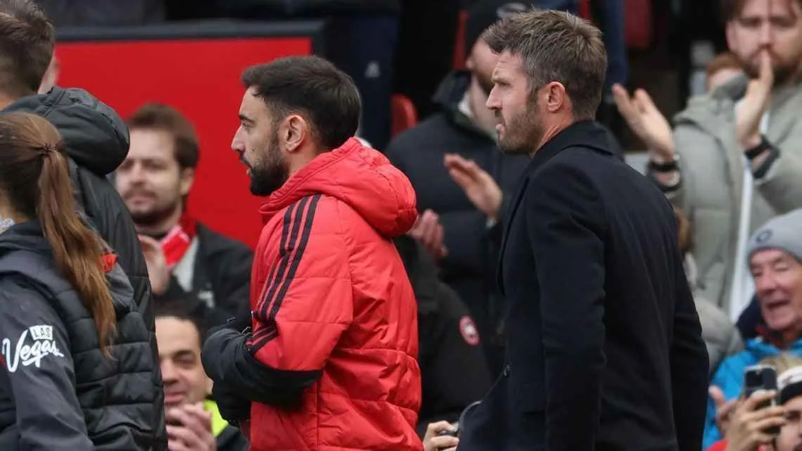 Carrick y Bruno Fernandes hacen las paces en medio de la crisis del Manchester United