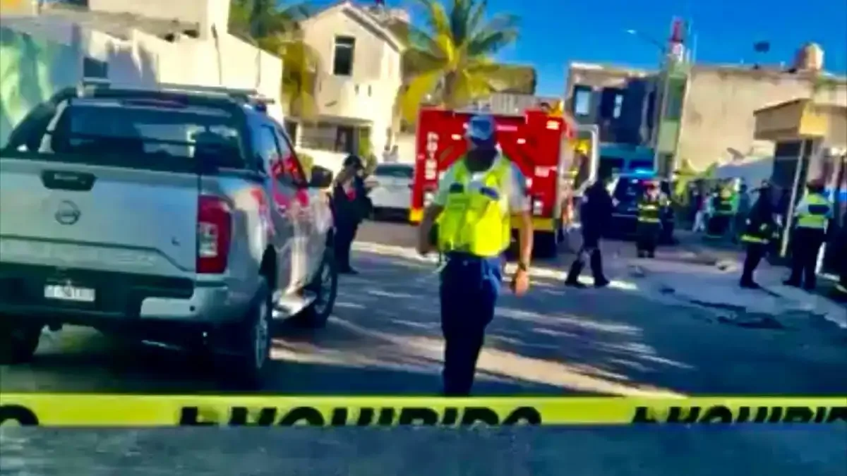 Flamazo de gas butano provoca pánico en fraccionamiento Palmas II de Playa del Carmen