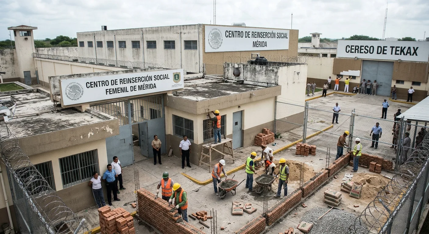 Gobierno de Yucatán pagó 9.5 mdp en obras en reclusorios a tres empresas sin licitarlas