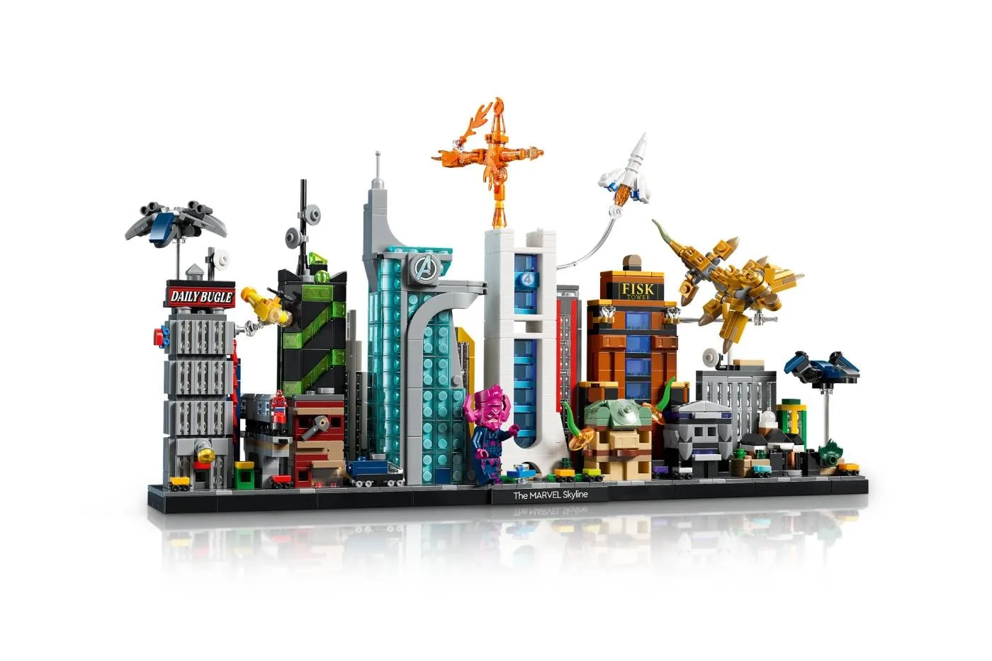 LEGO reúne a los héroes y villanos de Marvel en una impresionante ciudad de más de 1,200 piezas