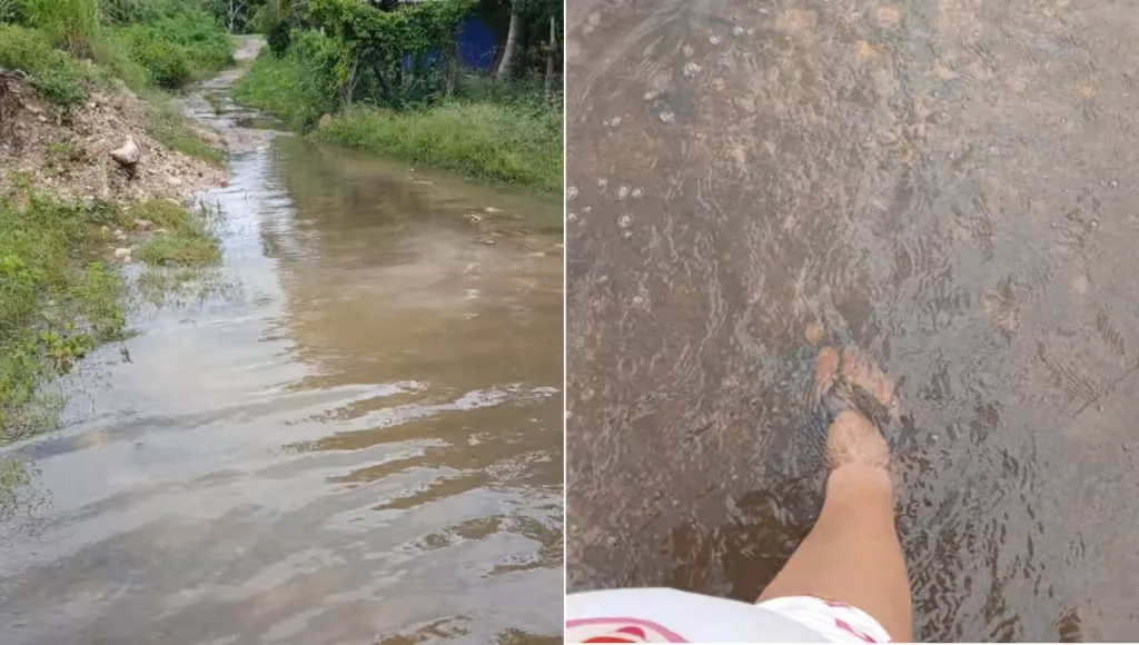 Lluvias dejan calles bajo el agua en Champotón; familias denuncian más de 10 años de abandono