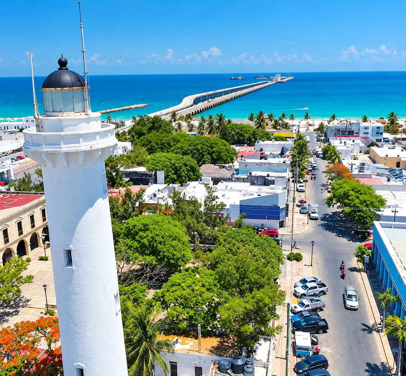 Sepomex emite estampilla conmemorativa por los 155 años de Progreso con imagen del faro
