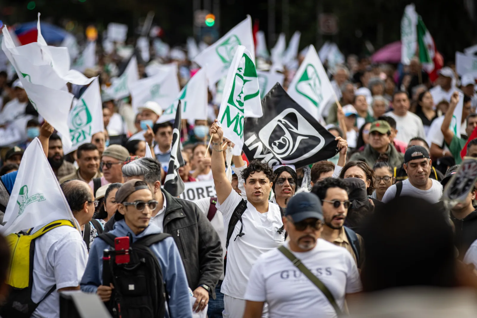 Trabajadores del IMSS marchan por segunda vez en una semana y convocan a paro nacional el 30 de octubre
