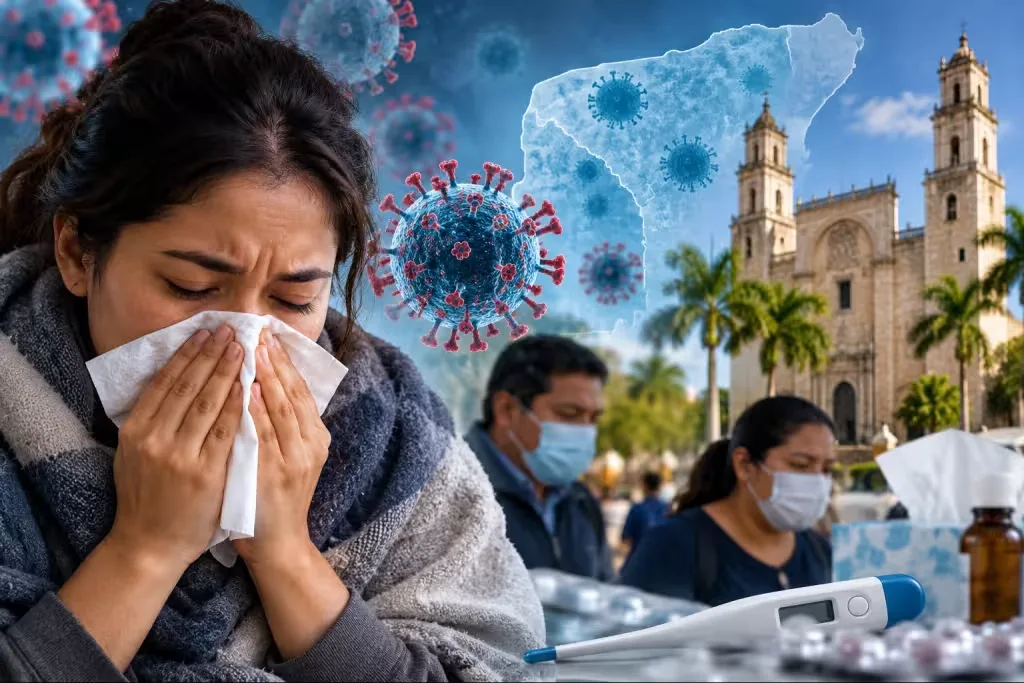 Yucatán enciende las alertas: concentra uno de cada tres casos de influenza en México