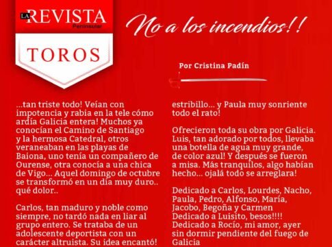 ¡No a los incendios!