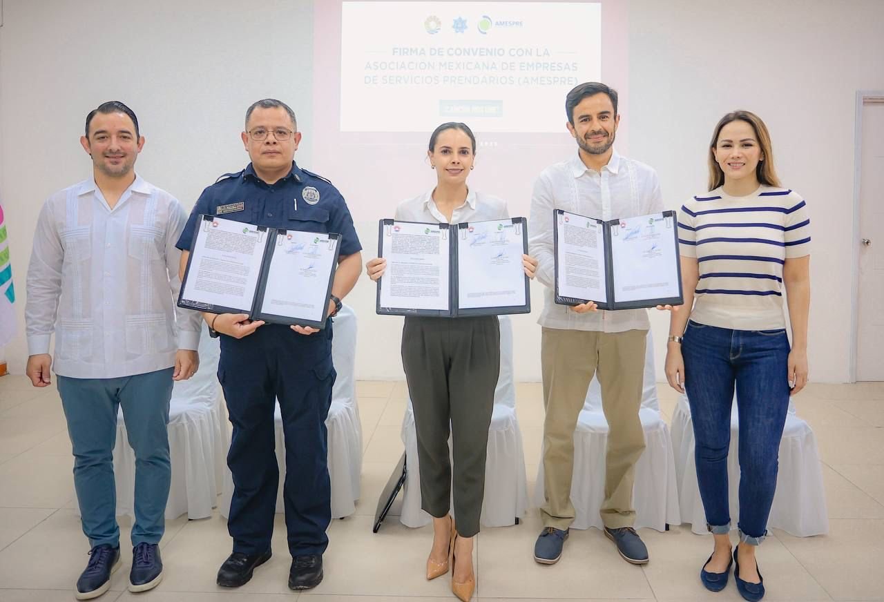 Firman convenio para la capacitación a colaboradores de negocios prendarios e intercambio informativo para la prevención de delitos