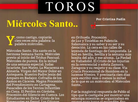 Miércoles Santo..