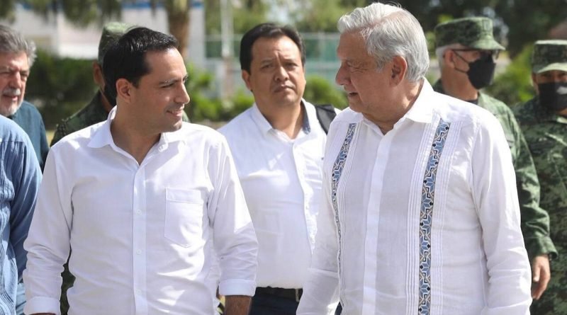 El Gobernador Mauricio Vila Dosal y el Presidente Andrés Manuel López Obrador se reúnen para dar seguimiento al proyecto del Tren Maya en Yucatán