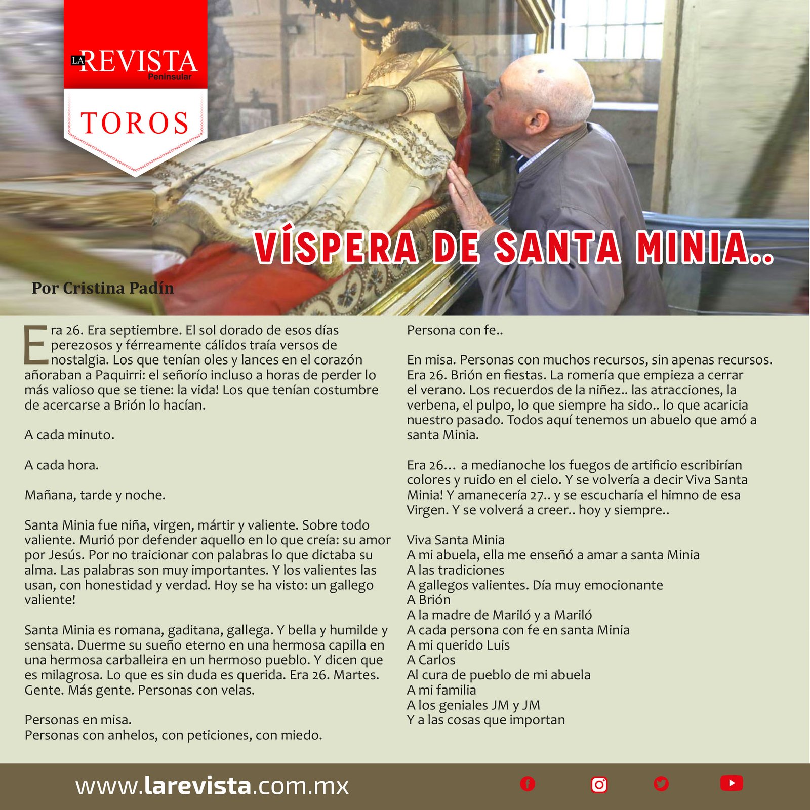 Víspera de Santa María…
