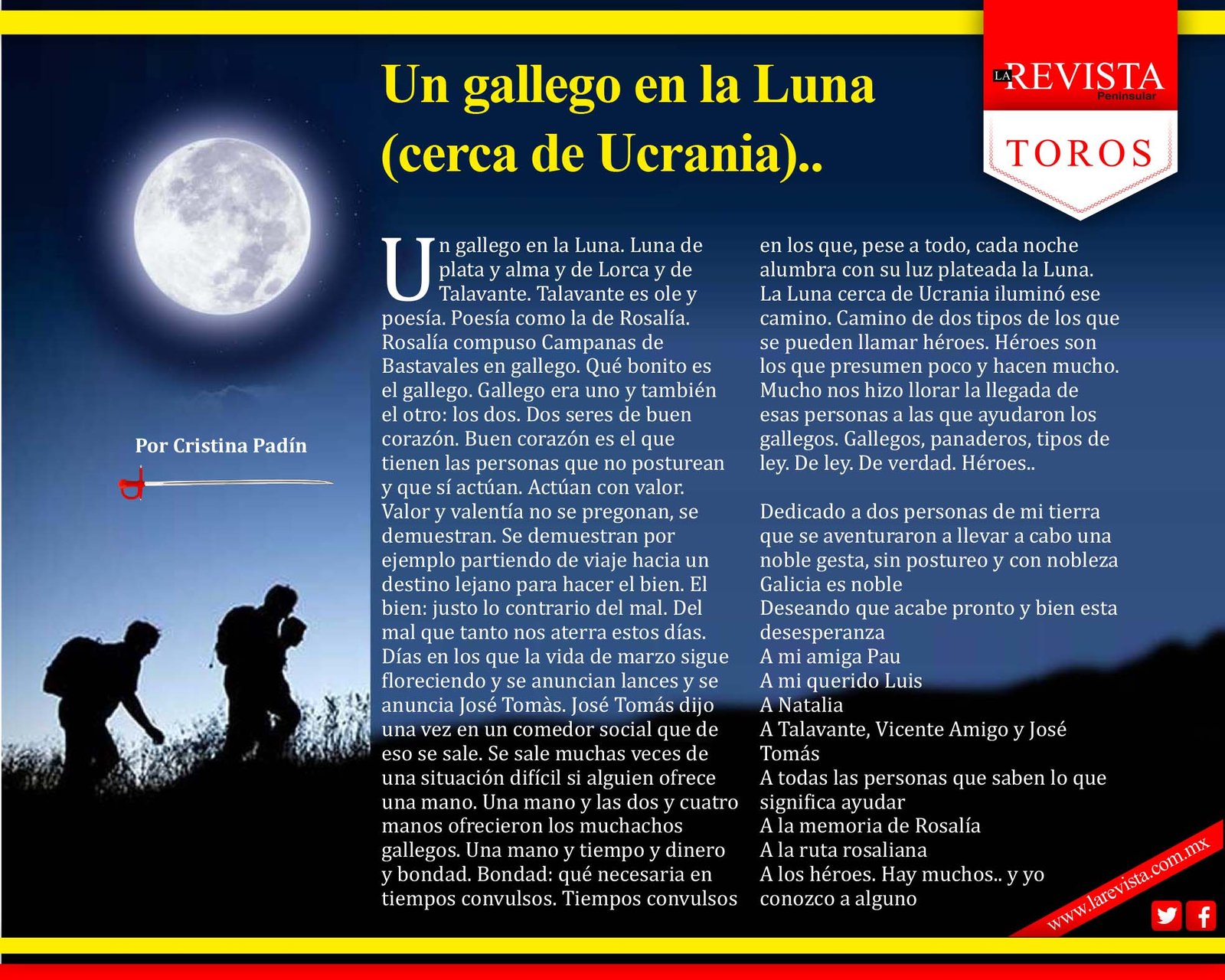 Un gallego en la Luna (cerca de Ucrania)...