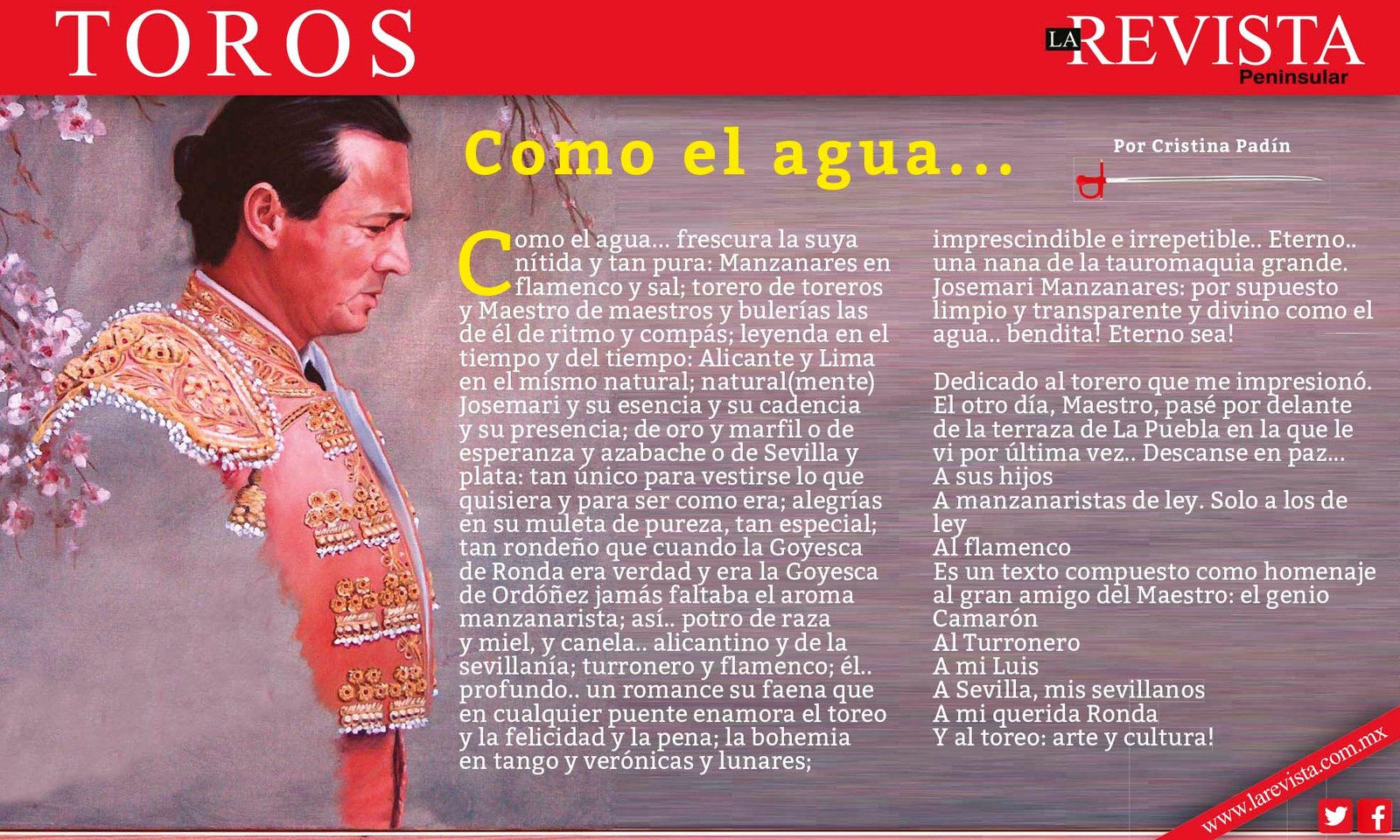 Como el agua...