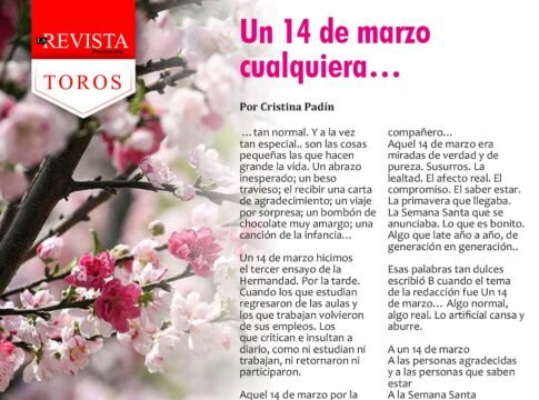 Un 14 de marzo cualquiera...