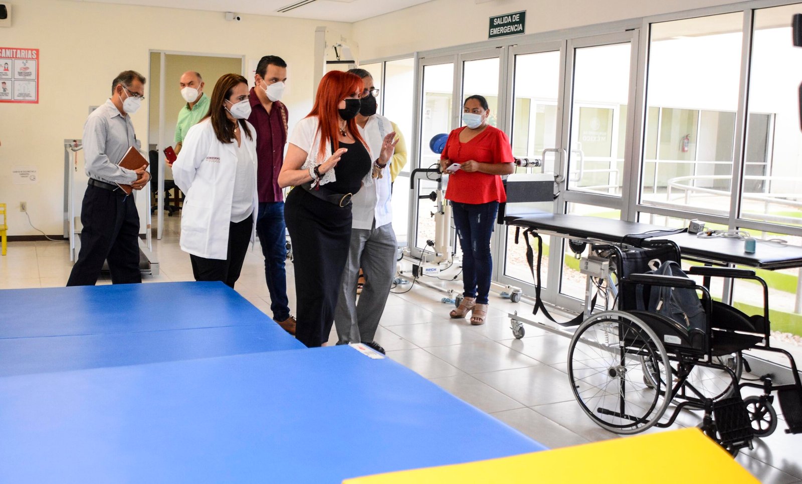 La gobernadora Layda Sansores San Román recorrió las instalaciones del Centro Estatal de Rehabilitación Integral “Elsa María San Román de Sansores”