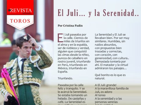 El Juli... y la serenidad...