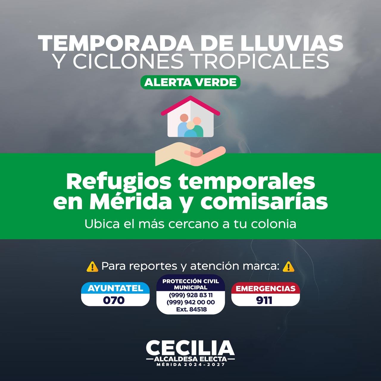 Preparativos en Mérida ante el Huracán Beryl: Llamado de Cecilia Patrón Laviada