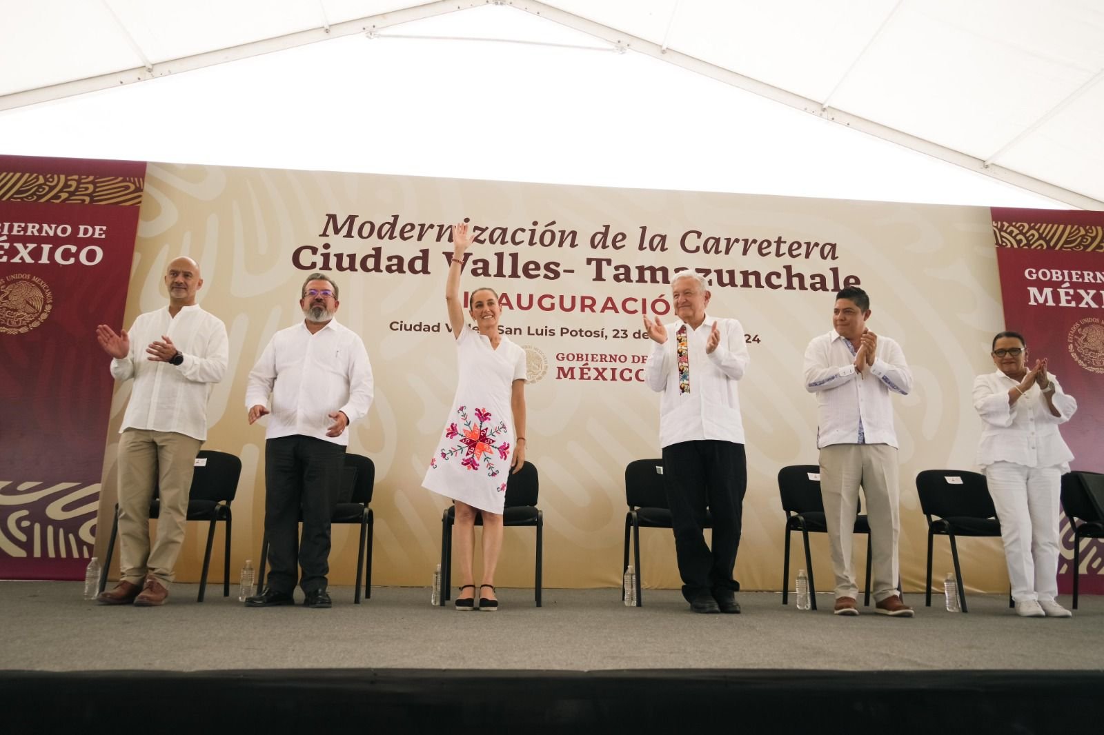 Claudia Sheinbaum reafirma compromiso con la cuarta ransformación y el desarrollo de la huasteca potosina