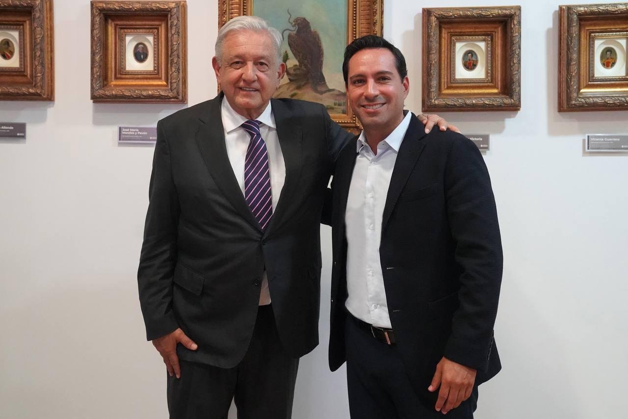 El Gobernador Mauricio Vila Dosal y el Presidente Andrés Manuel López Obrador se reúnen para revisar avance de proyectos estratégicos para Yucatán