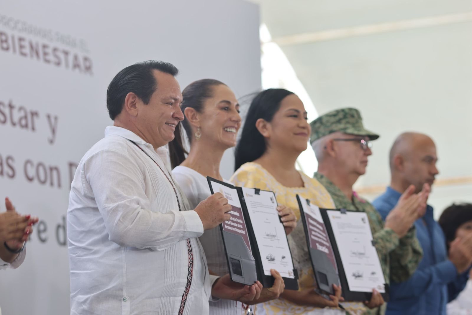 Pensión para personas con discapacidad ya es un hecho en Yucatán: Claudia Sheinbaum