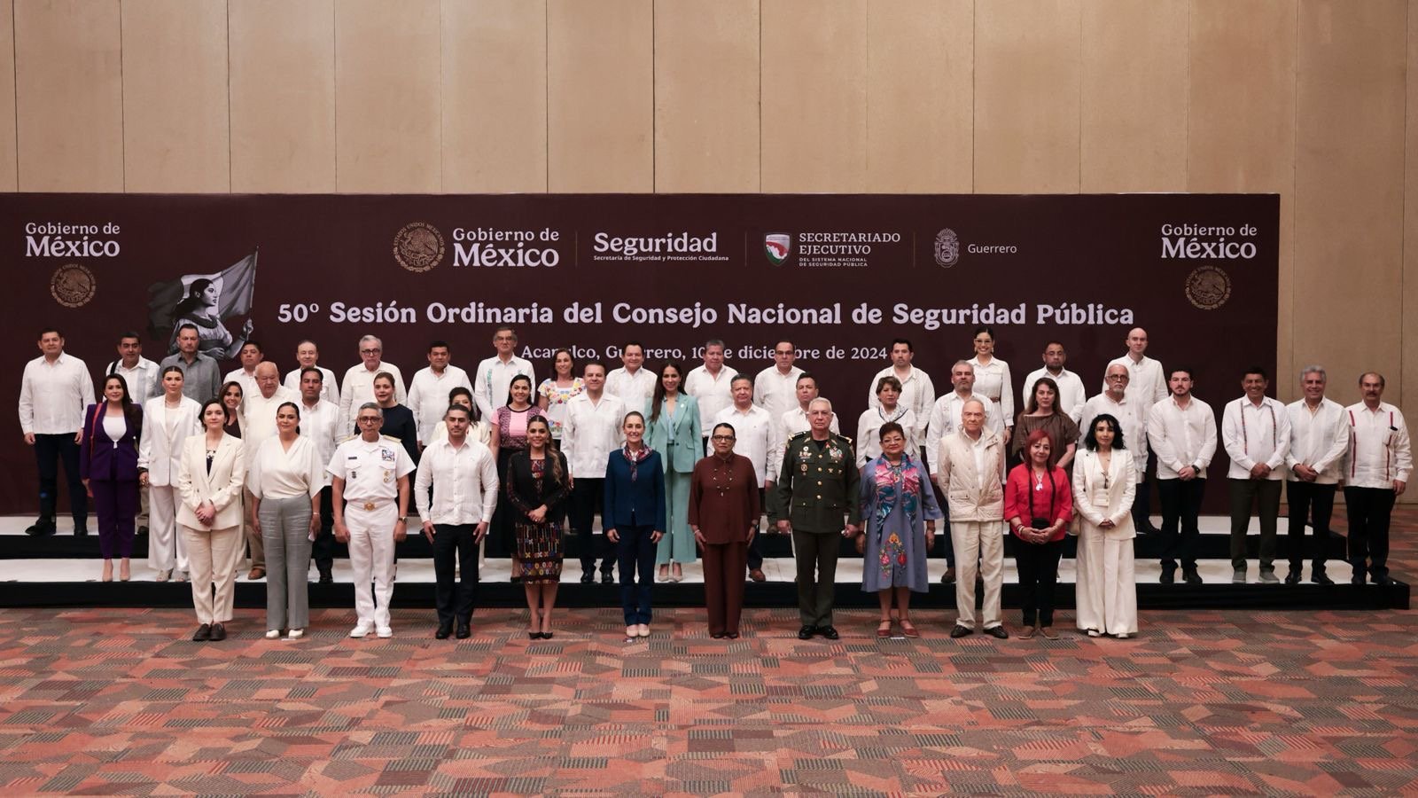 Claudia Sheinbaum lidera la 50ª Sesión del Consejo Nacional de Seguridad Pública con avances históricos en seguridad y llamado a la unidad en México