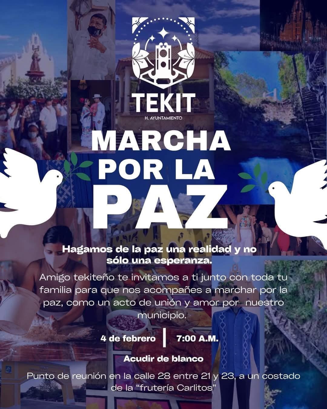 Linchamiento en Tekit: Comunidad realiza marcha por la paz en memoria de Ismael Abán Canché