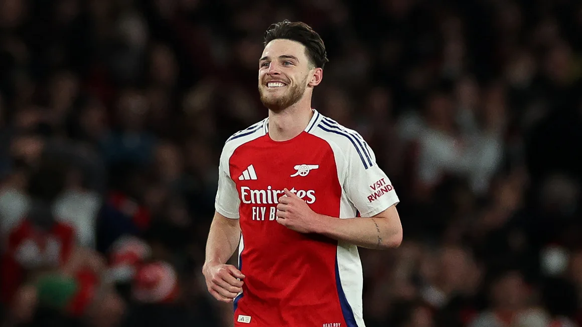 Arsenal domina al Real Madrid con doblete de Rice en la Champions