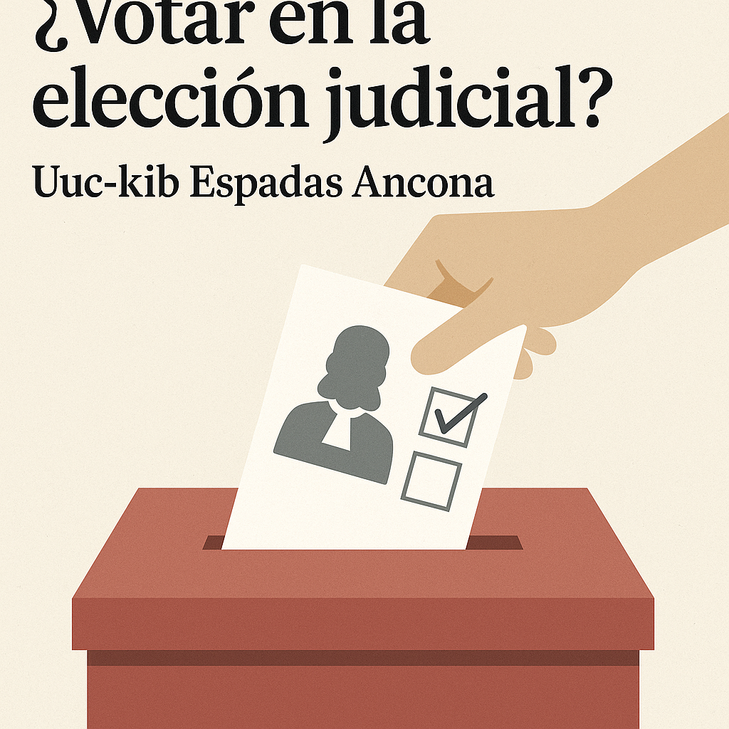 ¿Votar en la elección judicial?