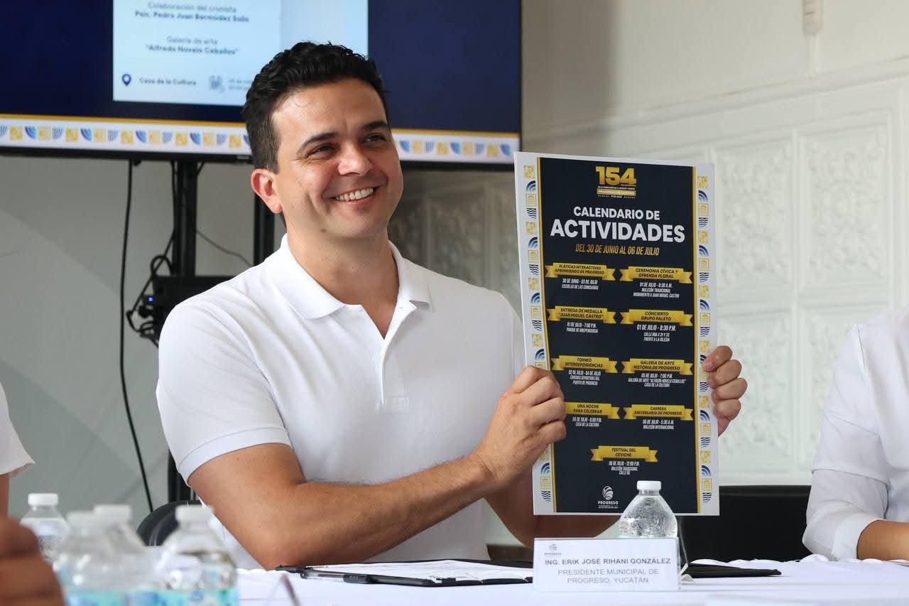 Música, deporte y gastronomía marcarán el 154 aniversario de Progreso: Erik Rihani