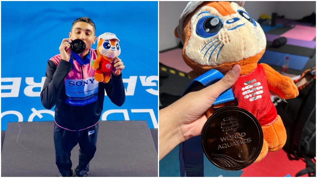 Diego Villalobos gana bronce en Singapur y da a México su primera medalla mundial