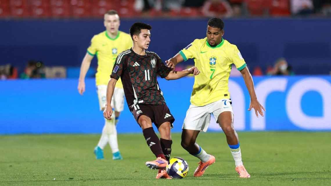 México empata 2-2 con Brasil en su debut en el Mundial Sub-20 gracias a Gilberto Mora