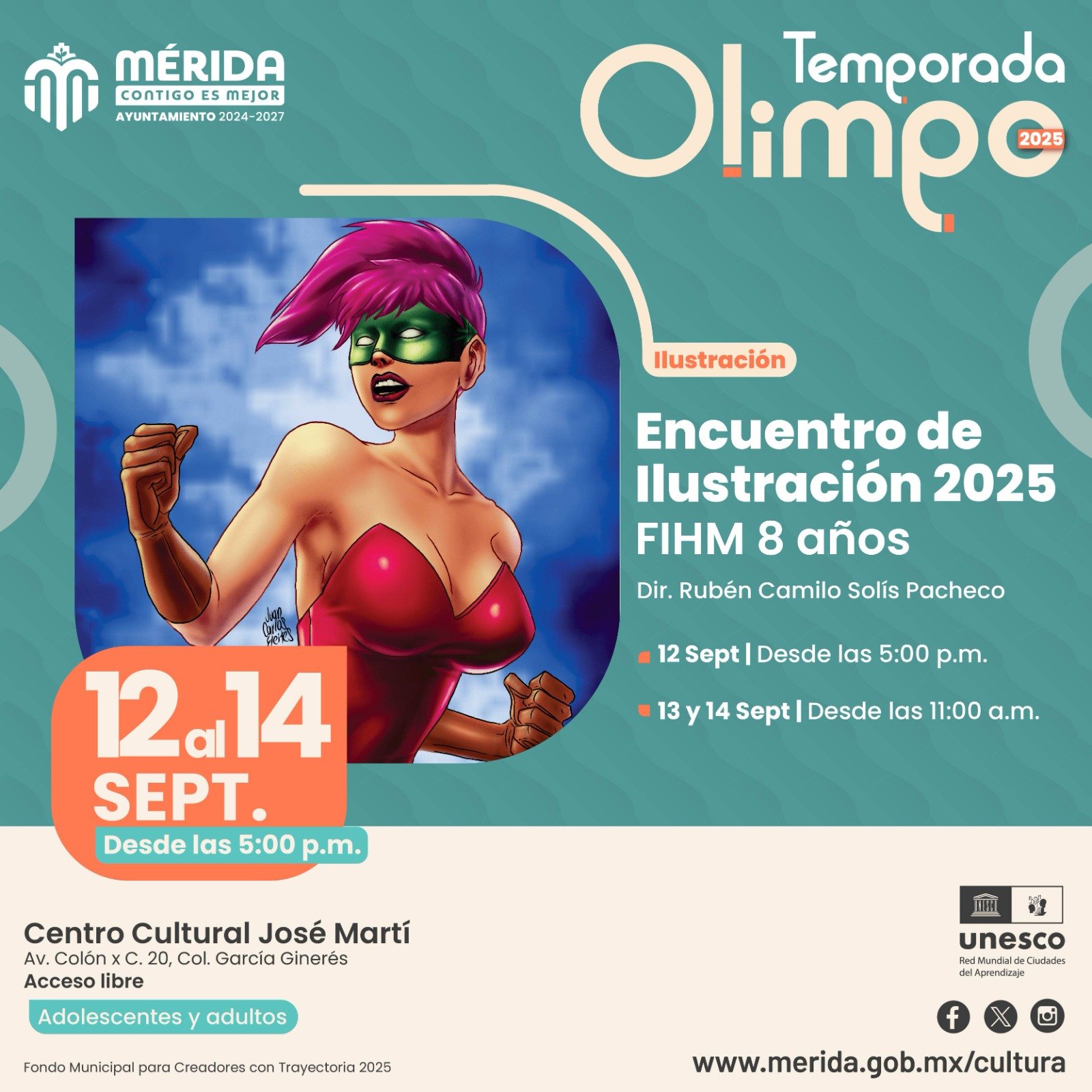 Todo listo para el Encuentro de Ilustración FIHM 2025 en la Temporada Olimpo