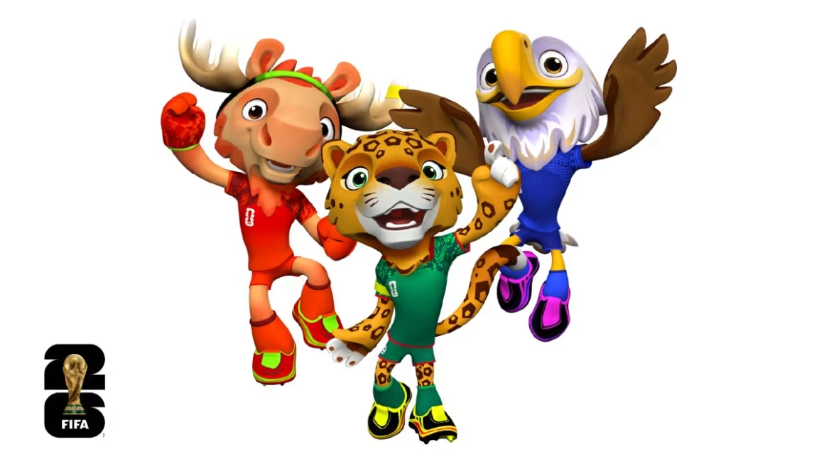 Maple, Zayu y Clutch: los personajes que animarán el Mundial de Norteamérica