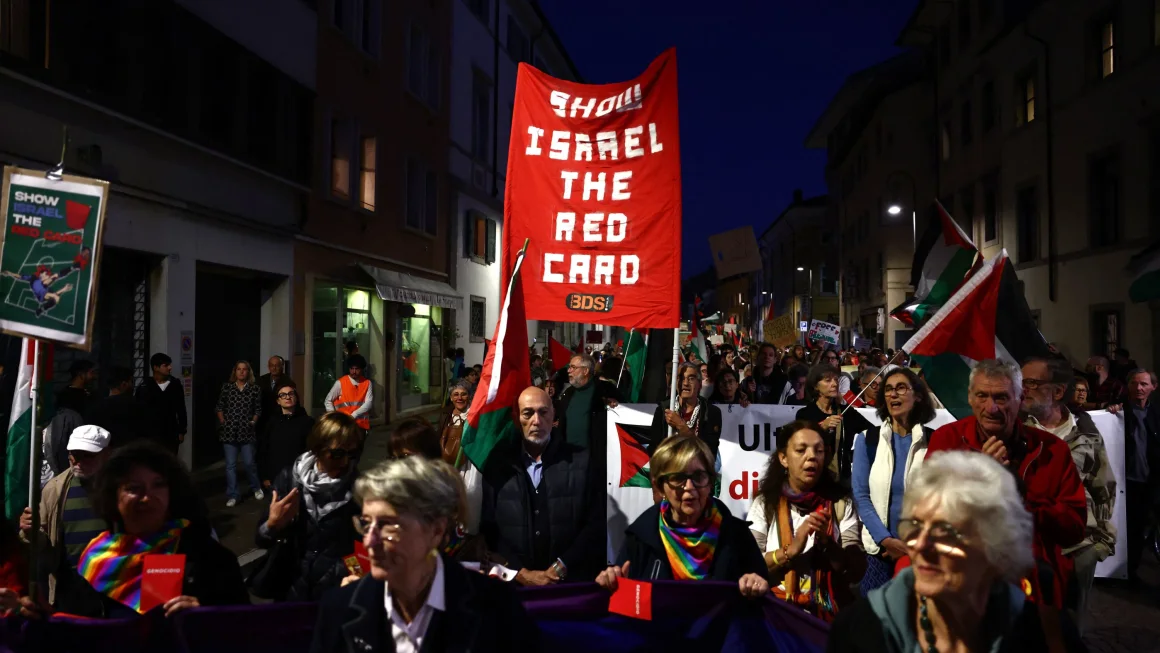 Choque en Udine: manifestación propalestina termina en enfrentamientos con la policía