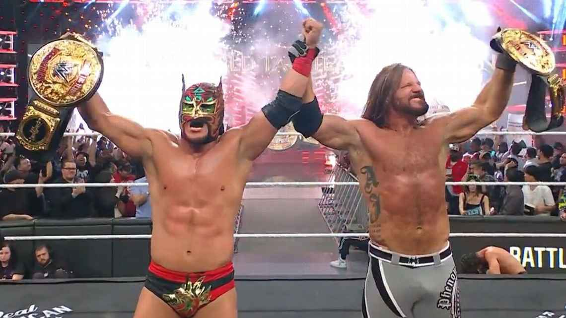 Dragon Lee y AJ Styles se coronan campeones en RAW tras vencer a The Judgment Day