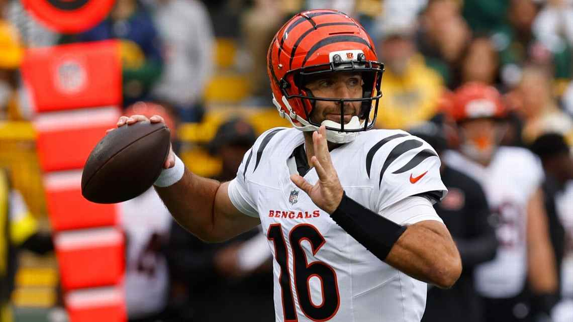 Joe Flacco en duda para el duelo Bengals vs Bears por lesión en el hombro