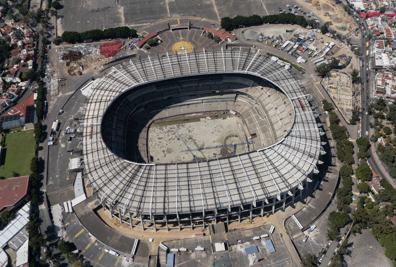 Así se transforma el Estadio Azteca rumbo al Mundial 2026